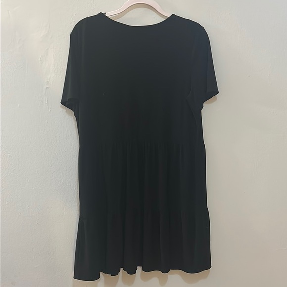 Nicole Miller Black Tiered Dress XL - Picture 7 of 7